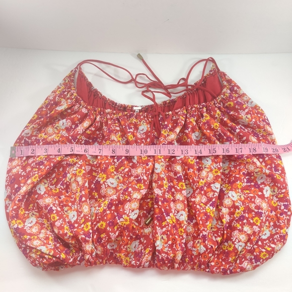 Free People Daisy Babe Crop Bubble Halter Tie Top Large NWOT - Picture 6 of 11